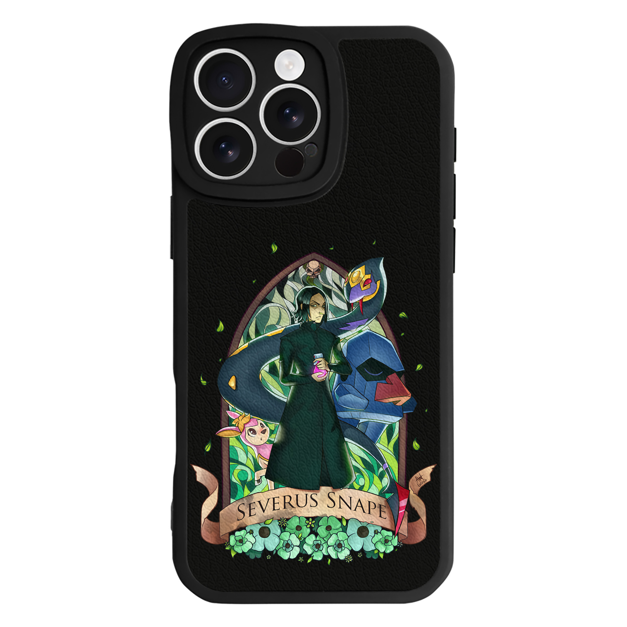 （画像用） Harry Potter ハリー・ポッターシリーズ 【iPhone 16シリーズ対応】シリコンスマホケース（レザー調） 材質：シリコン